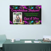 Farbige Spritzer Art Foto Abschluss Banner Signatu (Messeveranstaltung)