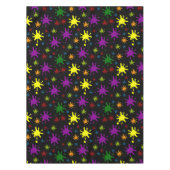 Farbige Spritzer auf schwarzem Hintergrund Tischdecke (Vorderseite)