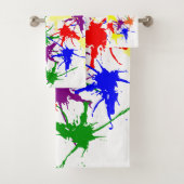 Farbige Spritzer Badhandtuch Set (Insitu)