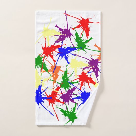 Farbige Spritzer Badhandtuch Set (Handtuch)