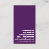 Farbige Spritzer | Nageltechniker Visitenkarte (Rückseite)