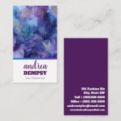 Farbige Spritzer | Nageltechniker Visitenkarte (Vorne/Hinten)