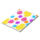 Farbige Spritzer Notizblock (Rotiert)