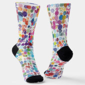 Farbige Spritzer Punkte Socken (Gewinkelt)