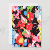 Farbige Spritzer Save the Date (Rückseite)