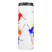 farbige Spritzer Thermosbecher (Rückseite)