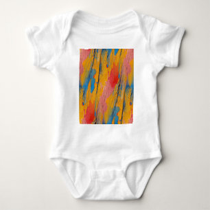 Farbige Spritzfarbe Baby Strampler