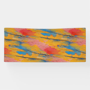 Farbige Spritzfarbe Banner