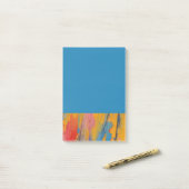 Farbige Spritzfarbe Post-it Klebezettel (Auf Schreibtisch)