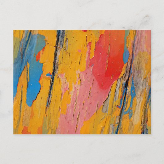 Farbige Spritzfarbe Postkarte (Vorderseite)