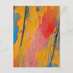 Farbige Spritzmalerei Postkarte