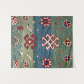 Farbige Stahlblau hellgrün Wandteppich (Vorderseite (Horizontal))