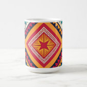 Farbige Stammesmuster Kaffeetasse (Mittel)