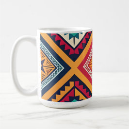 Farbige Stammesmuster Kaffeetasse