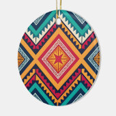 Farbige Stammesmuster Keramik Ornament (Links)