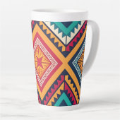 Farbige Stammesmuster Milchtasse (Rechte Ecke)