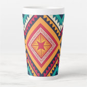 Farbige Stammesmuster Milchtasse (Vorderseite)