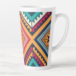 Farbige Stammesmuster Milchtasse