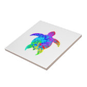 Farbige Stammschildkröte Fliese (Seite)