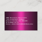 Farbige Standard-Visitenkarten Visitenkarte (Rückseite)