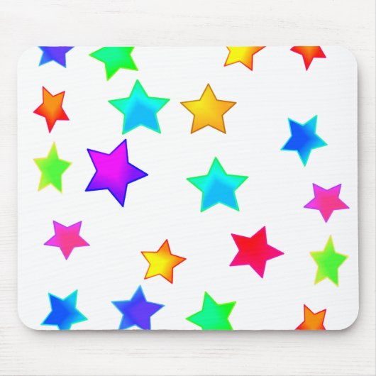 Farbige Stars Mousepad (Vorne)