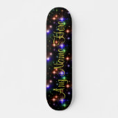 Farbige Stars Personalisiert Name Skate Board Skateboard (Vorne)