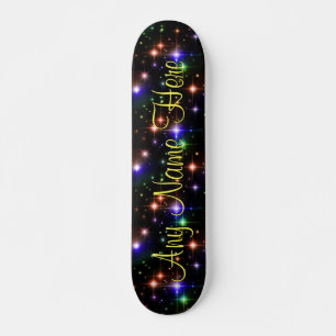 Farbige Stars Personalisiert Name Skate Board Skateboard