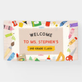 Farbige StationärlehrerIn-Klasse Begrüßungszeichen Banner (Horizontal)