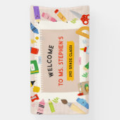 Farbige StationärlehrerIn-Klasse Begrüßungszeichen Banner (Vertikal)