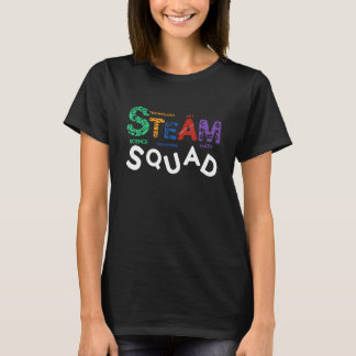 Farbige STEAM-Lehrer-Truppe Schüler-Truppe Zurück  T-Shirt