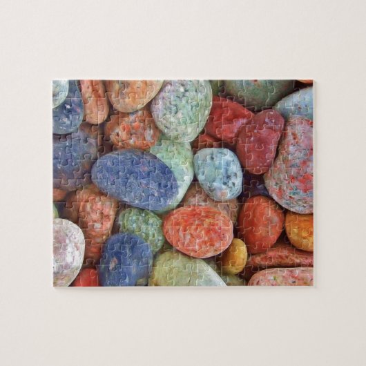 Farbige Steine, Felsen Puzzle (Horizontal)