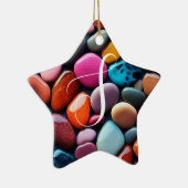 Farbige Steine Keramik Ornament (Rechts)