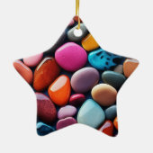 Farbige Steine Keramik Ornament (Hinten)