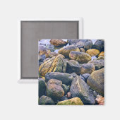 Farbige Steine Magnet (Vorderseite/Rückseite)