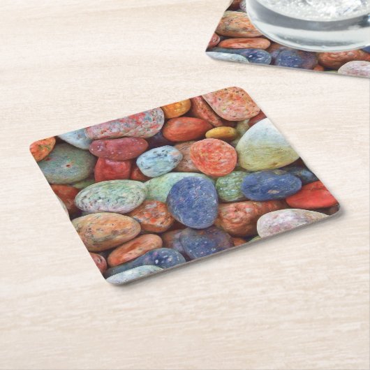 Farbige Steine Untersetzer (angewinkelt)