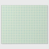 Farbige Sternchen in Grün und Aqua Geschenkpapier (Flach)