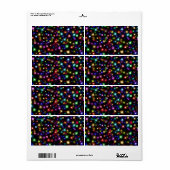 Farbige Sterne Feuerwerke Design-27317 (Vorne)