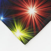 Farbige Sterne Feuerwerke Design-27317 Fleecedecke (Ecke)
