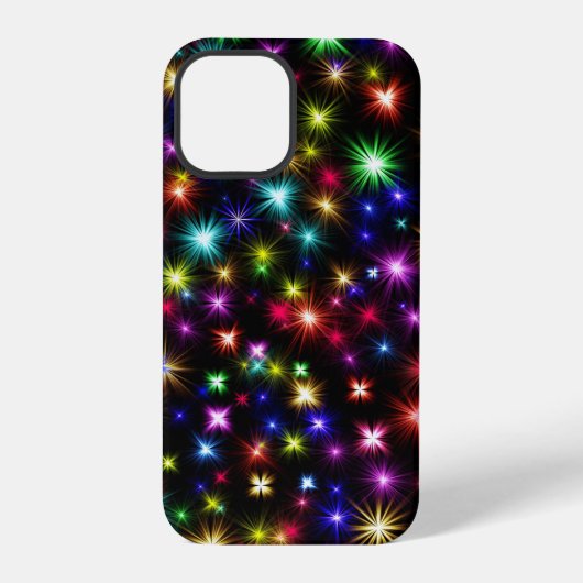 Farbige Sterne Feuerwerke Design-27317 iPhone Hülle (Rückseite)