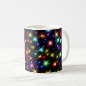 Farbige Sterne Feuerwerke Design-27317 Kaffeetasse (VorderseiteRechts)