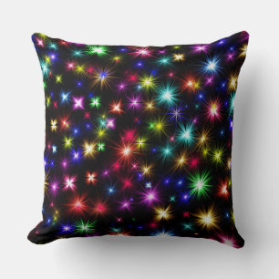 Farbige Sterne Feuerwerke Design-27317 Kissen