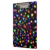 Farbige Sterne Feuerwerke Design-27317 Klemmbrett (Links)