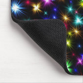 Farbige Sterne Feuerwerke Design-27317 Mousepad (Ecke)