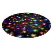 Farbige Sterne Feuerwerke Design-27317 Schneidebrett (Ecke)