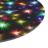 Farbige Sterne Feuerwerke Design-27317 Schneidebrett (Ecke)