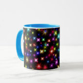 Farbige Sterne Feuerwerke Design-27317 Tasse (Vorderseite Links)