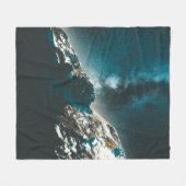 Farbige Sterne Fleecedecke (Vorderseite (Horizontal))