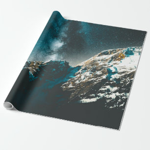Farbige Sterne Geschenkpapier