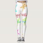 Farbige Sterne glücklich Geburtstag hinzufügen Nam Leggings<br><div class="desc">Entwurf</div>
