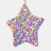 farbige Sterne Keramik Ornament (Links)